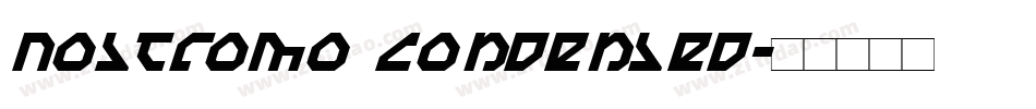 Nostromo Condensed字体转换